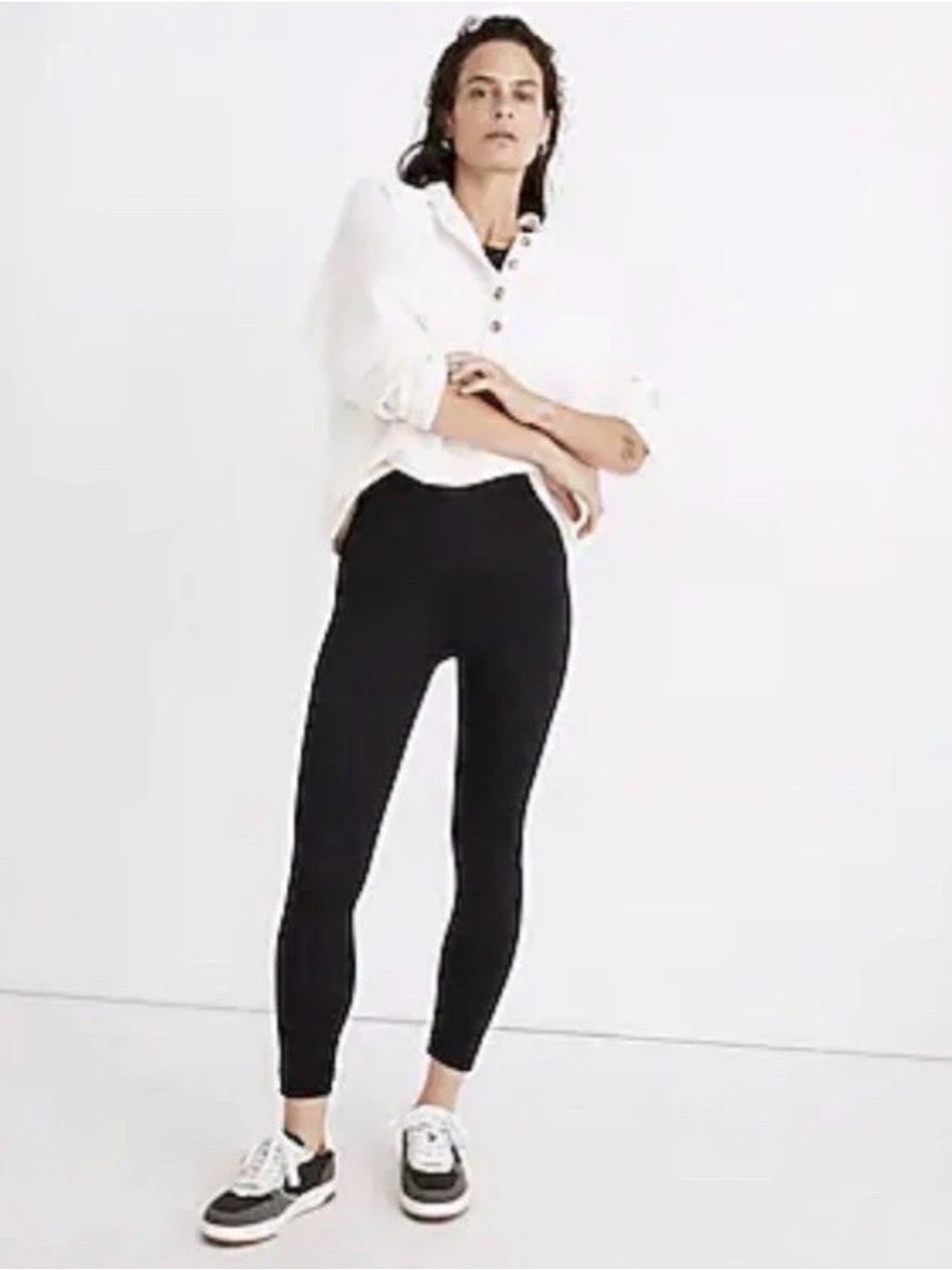 Madewell MWL Leggings Women's Size Medium Black High Rise Running Activewear